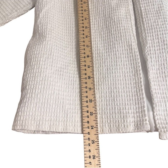 Dialogue Womens Blazer Jacket white Textured QVC Lined s 100% cotton NWOT Size M - Picture 7 of 10